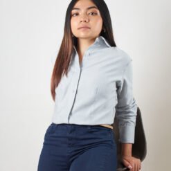 Camisa de Trabajo Dwork Oxford Dama Gris