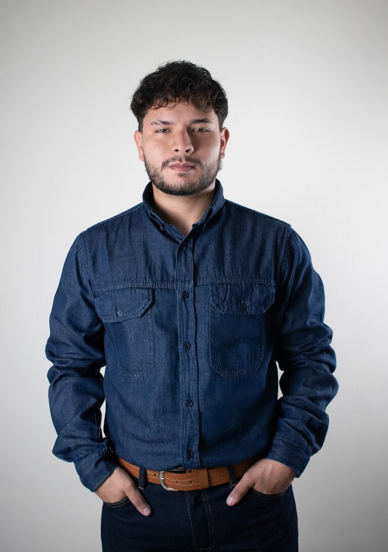 Camisa jean hombre