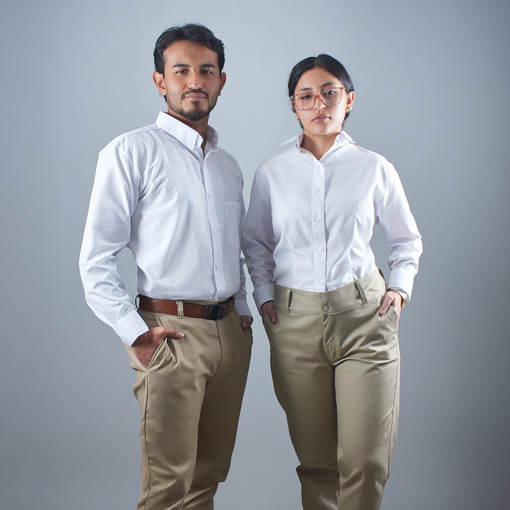 Camisa de Trabajo Dwork DWFF Dama Blanca