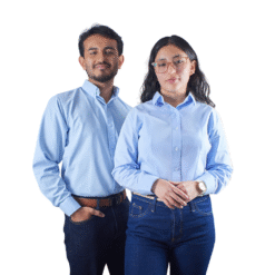 Alternative view of Camisa de Trabajo Dwork DWFF Dama Azul Cielo